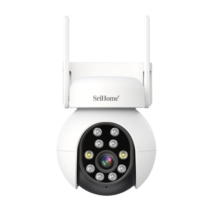 SriHome SH052 Wifi 5MP Wireless PTZ IP AI Auto Tracking Sound&Light Alarm Starlight Color Night Vision Outdoors Surveillance Camera SriHome SH052 Wifi 5MP Wireless PTZ IP AI Auto Tracking Sound&Light Alarm Starlight Color Night Vision Outdoors Surveillance Camera